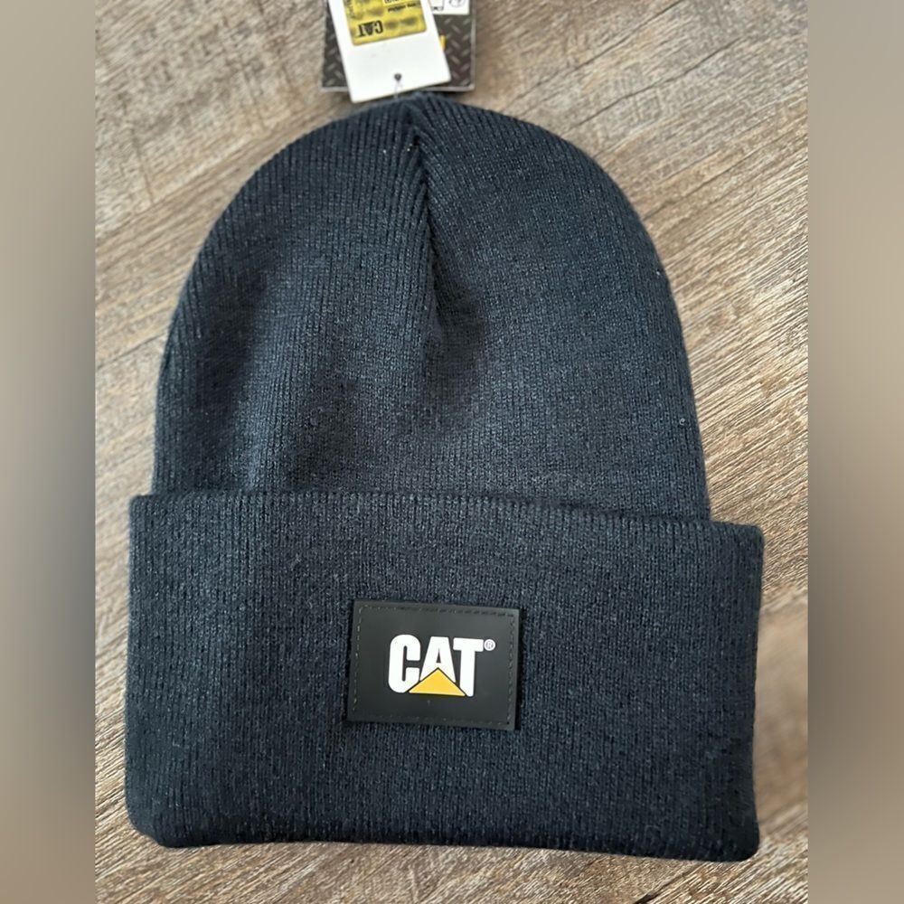 Caterpillar CAT Label Cuff Beanie- Navy